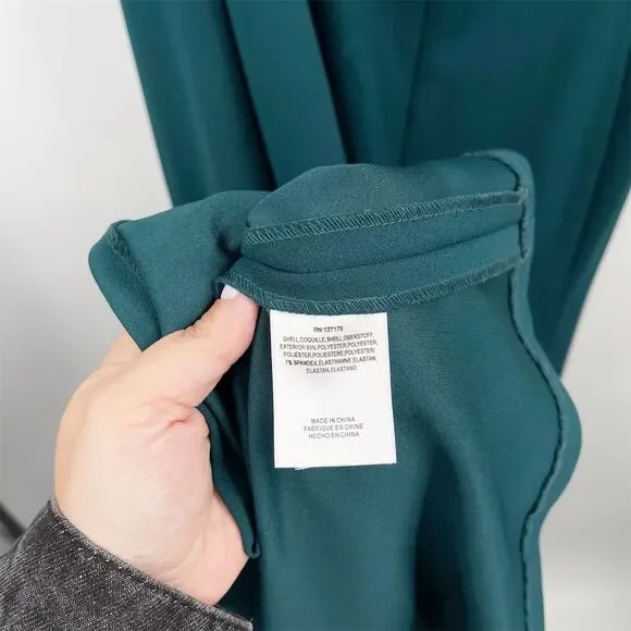 Jenny Yoo Petra Halter Neck Open Back Dress Teal Plus Size 24 Formal Caspian Sea - Picture 9 of 13